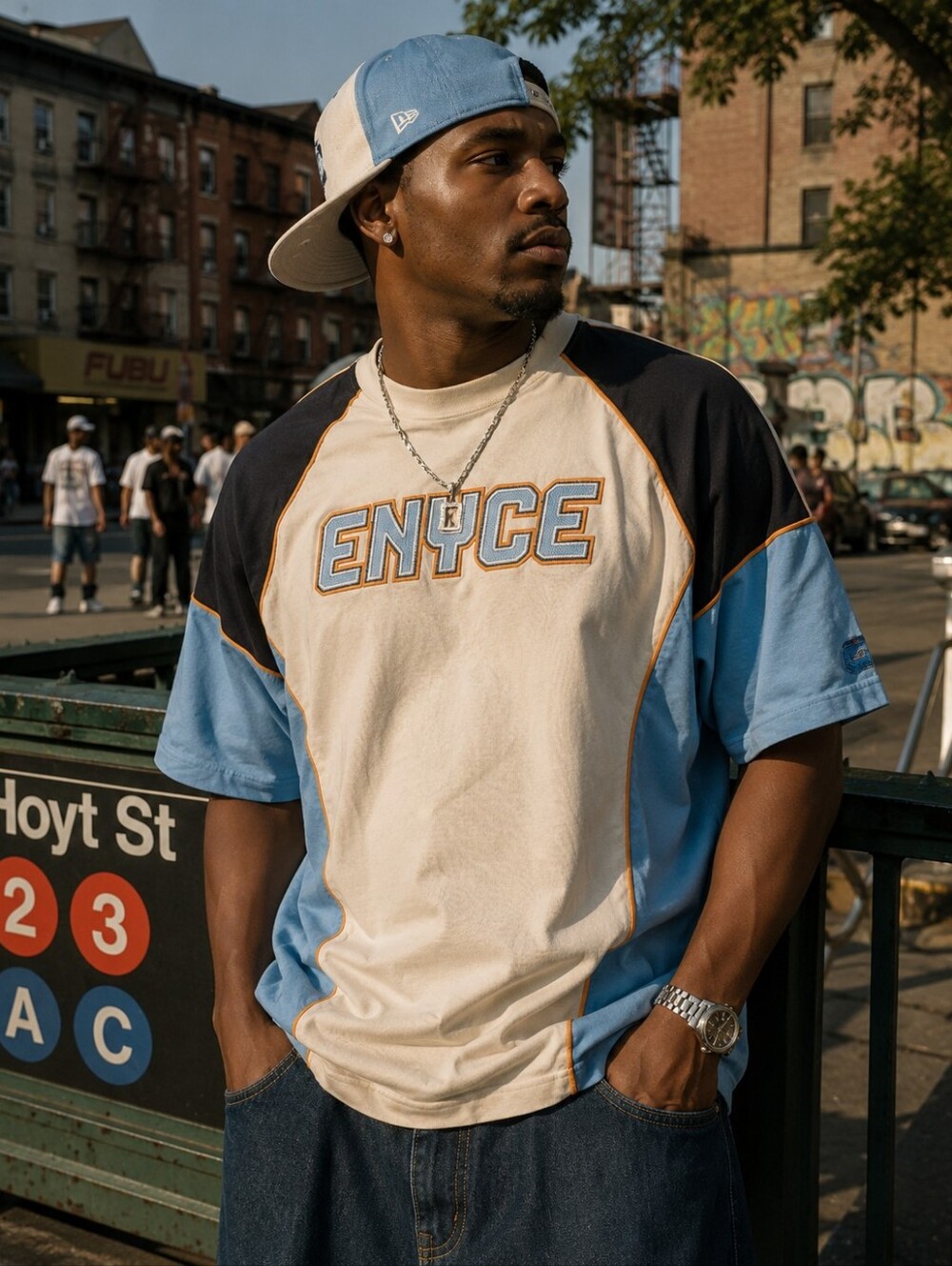 Enyce vintage Colorblock Men's XL Raglan T-Shirt Vintage 90s Style